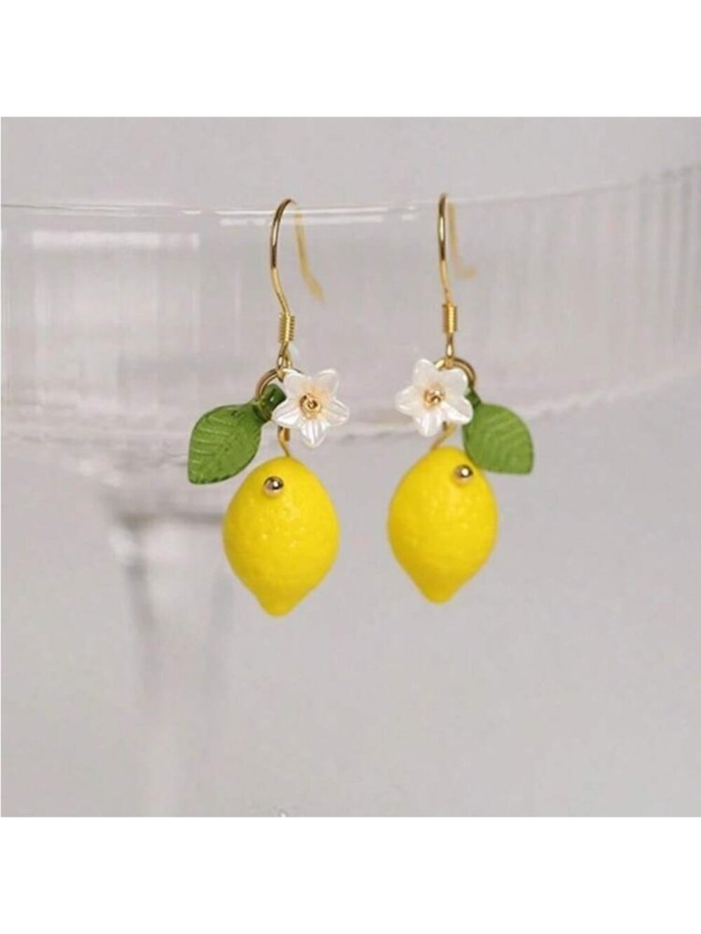 Bohemian lemon earrings A684